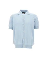 FILIPPO DE LAURENTIIS Camicia in maglia di cotone Light Blue Uomo 