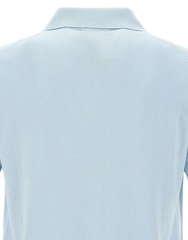 FILIPPO DE LAURENTIIS Camicia in maglia di cotone Light Blue Uomo 