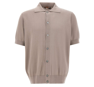 FILIPPO DE LAURENTIIS Camicia in maglia di cotone GREY Uomo 
