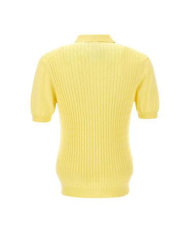 FILIPPO DE LAURENTIIS Camicia in maglia dicotone YELLOW Uomo 