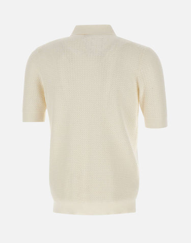 FILIPPO DE LAURENTIIS Camicia in maglia di cotone WHITE Uomo 