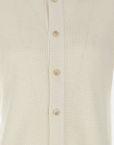 FILIPPO DE LAURENTIIS Camicia in maglia di cotone WHITE Uomo 
