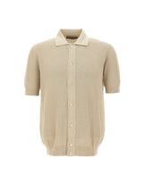 FILIPPO DE LAURENTIIS Camicia in maglia di cotone BEIGE Uomo 