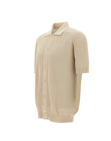 FILIPPO DE LAURENTIIS Camicia in maglia di cotone BEIGE Uomo 