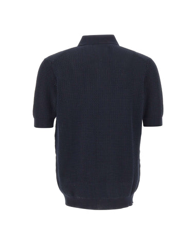FILIPPO DE LAURENTIIS Camicia in maglia di cotone BLUE Uomo 