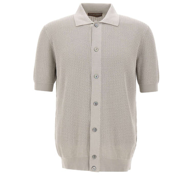 FILIPPO DE LAURENTIIS Camicia in maglia di cotone GREY Uomo 