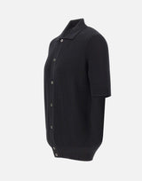 FILIPPO DE LAURENTIIS Camicia in maglia di cotone BLACK Uomo 