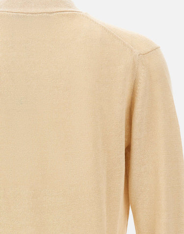 FILIPPO DE LAURENTIIS Cardigan in misto lino BEIGE Uomo 
