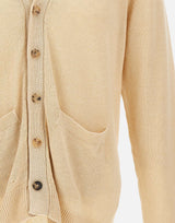 FILIPPO DE LAURENTIIS Cardigan in misto lino BEIGE Uomo 