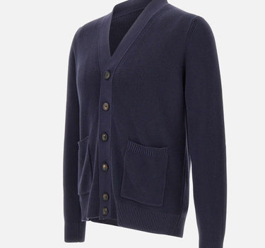 FILIPPO DE LAURENTIIS Cardigan in cotone BLUE Uomo 