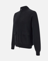 FILIPPO DE LAURENTIIS Maglia in  crepe di cotone BLACK Uomo 