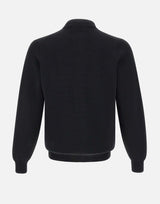 FILIPPO DE LAURENTIIS Maglia in  crepe di cotone BLACK Uomo 