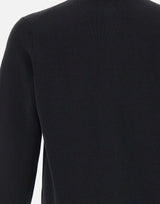 FILIPPO DE LAURENTIIS Maglia in  crepe di cotone BLACK Uomo 