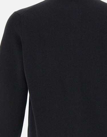 FILIPPO DE LAURENTIIS Maglia in  crepe di cotone BLACK Uomo 