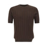 FILIPPO DE LAURENTIIS T-shirt in crepe di cotone BROWN Uomo 