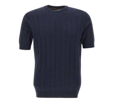 FILIPPO DE LAURENTIIS T-shirt in crepe di cotone BLUE Uomo 