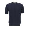FILIPPO DE LAURENTIIS T-shirt in crepe di cotone BLUE Uomo 