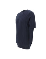 FILIPPO DE LAURENTIIS T-shirt in crepe di cotone BLUE Uomo 