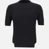FILIPPO DE LAURENTIIS Maglia in crepe di cotone BLACK Uomo 