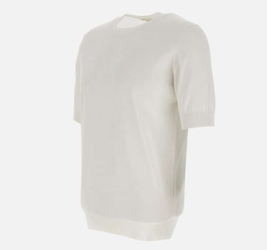 FILIPPO DE LAURENTIIS Maglia in cotone WHITE Uomo 