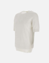 FILIPPO DE LAURENTIIS Maglia in cotone WHITE Uomo 
