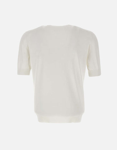 FILIPPO DE LAURENTIIS Maglia in cotone WHITE Uomo 