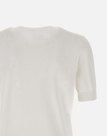 FILIPPO DE LAURENTIIS Maglia in cotone WHITE Uomo 