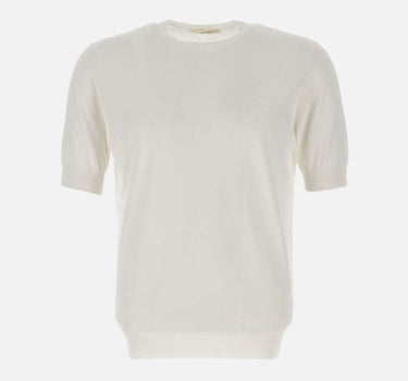 FILIPPO DE LAURENTIIS Maglia in cotone WHITE Uomo 