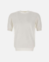 FILIPPO DE LAURENTIIS Maglia in cotone WHITE Uomo 