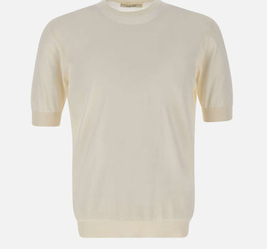 FILIPPO DE LAURENTIIS Maglia in cotone WHITE Uomo 
