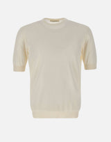 FILIPPO DE LAURENTIIS Maglia in cotone WHITE Uomo 