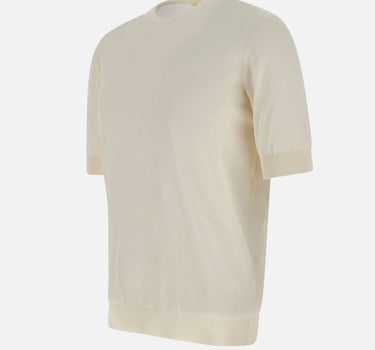 FILIPPO DE LAURENTIIS Maglia in cotone WHITE Uomo 