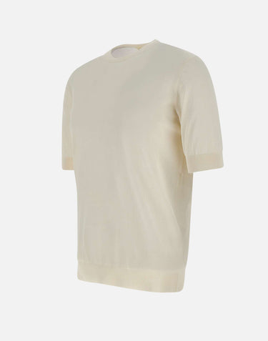 FILIPPO DE LAURENTIIS Maglia in cotone WHITE Uomo 