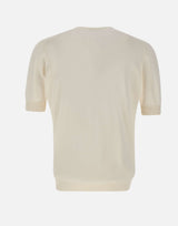 FILIPPO DE LAURENTIIS Maglia in cotone WHITE Uomo 
