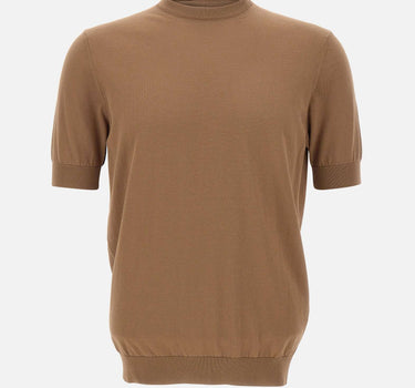 FILIPPO DE LAURENTIIS Maglia in cotone BROWN Uomo 