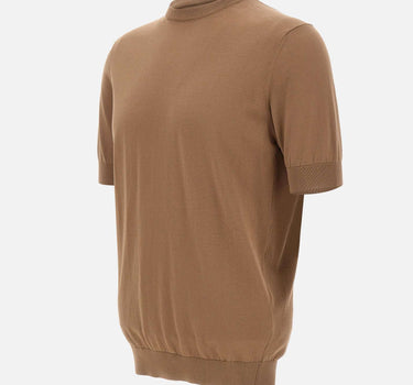 FILIPPO DE LAURENTIIS Maglia in cotone BROWN Uomo 