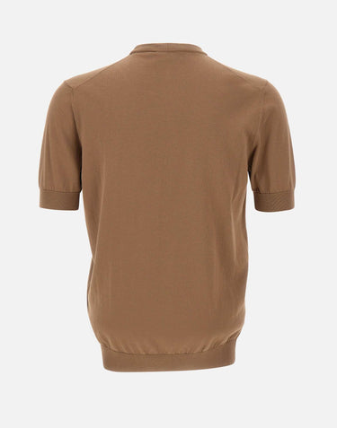 FILIPPO DE LAURENTIIS Maglia in cotone BROWN Uomo 