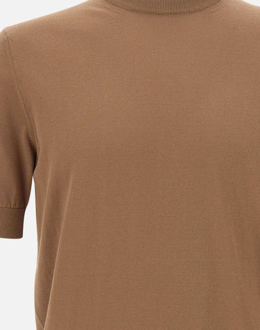 FILIPPO DE LAURENTIIS Maglia in cotone BROWN Uomo 
