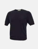 FILIPPO DE LAURENTIIS Maglia "Sea Island" in cotone BLUE Uomo 