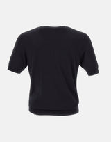 FILIPPO DE LAURENTIIS Maglia "Sea Island" in cotone BLUE Uomo 