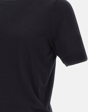 FILIPPO DE LAURENTIIS Maglia "Sea Island" in cotone BLUE Uomo 