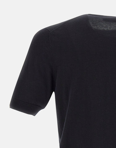 FILIPPO DE LAURENTIIS Maglia "Sea Island" in cotone BLUE Uomo 