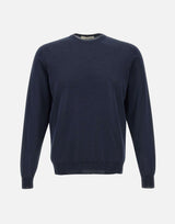 FILIPPO DE LAURENTIIS Maglia in crepe di cotone BLUE Uomo 