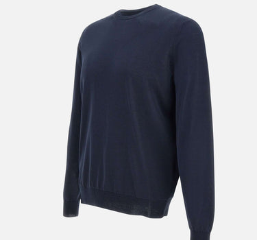 FILIPPO DE LAURENTIIS Maglia in crepe di cotone BLUE Uomo 