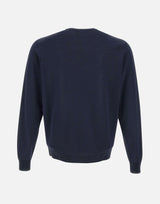 FILIPPO DE LAURENTIIS Maglia in crepe di cotone BLUE Uomo 