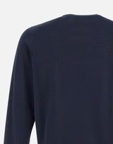 FILIPPO DE LAURENTIIS Maglia in crepe di cotone BLUE Uomo 