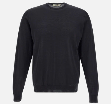 FILIPPO DE LAURENTIIS Maglia in crepe di cotone BLACK Uomo 