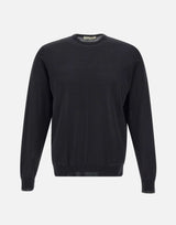 FILIPPO DE LAURENTIIS Maglia in crepe di cotone BLACK Uomo 