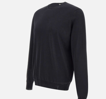 FILIPPO DE LAURENTIIS Maglia in crepe di cotone BLACK Uomo 