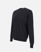 FILIPPO DE LAURENTIIS Maglia in crepe di cotone BLACK Uomo 